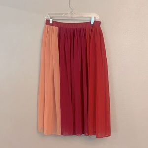 Pink/ red skirt